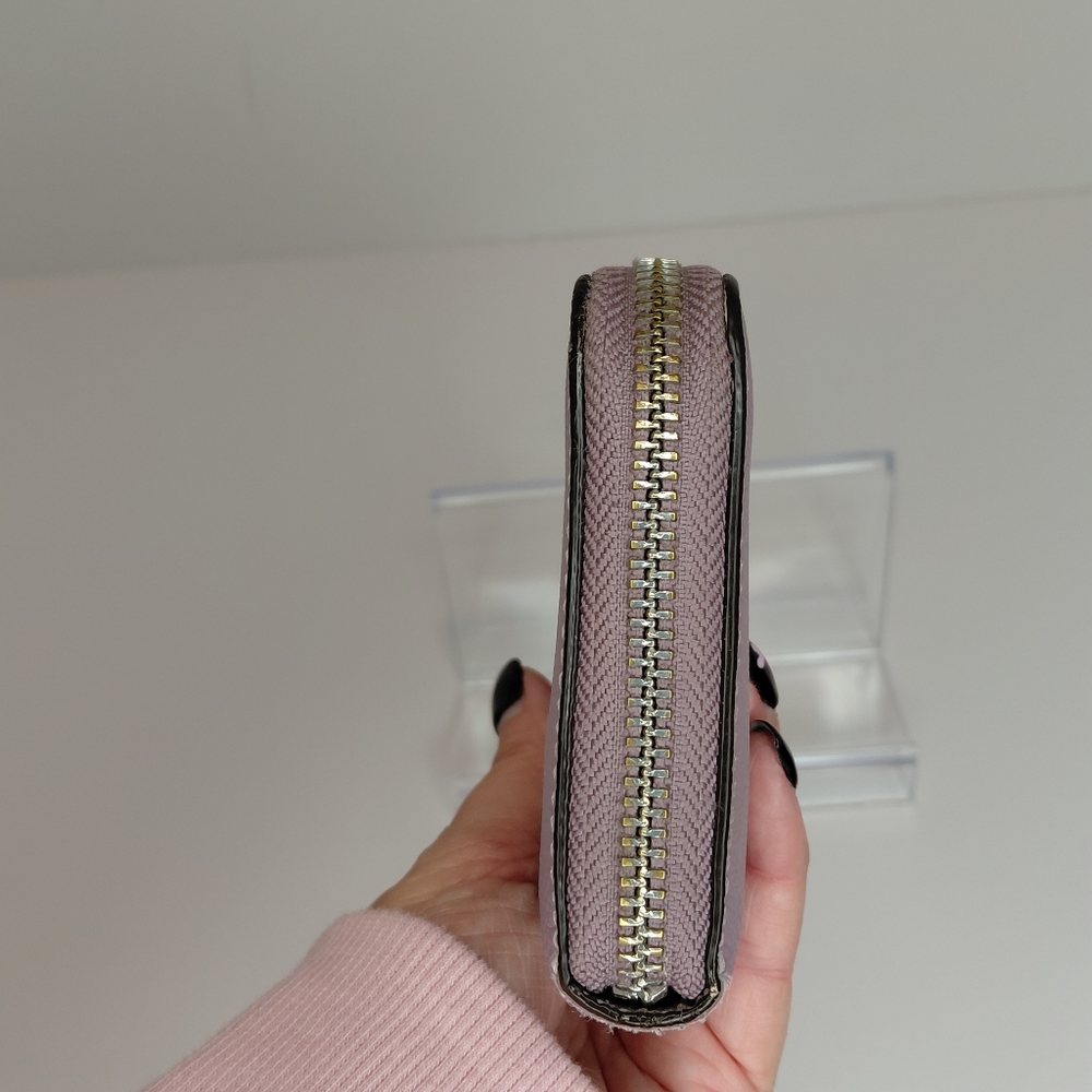 Coach Leather Purple Long Zip Around Wallet - Picture 9 of 13